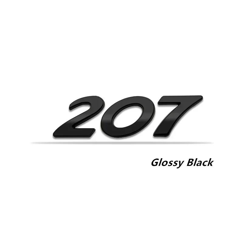 Car Rear Trunk Letters Emblem Sticker for Peugeot 206 207 208 301 307 308 Auto Body Side Badge Decal Exterior Accessories R2