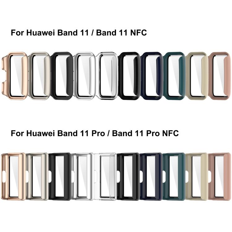 Tempered‑Film Integrated PC Anti‑Scratch Full Protective Watch Case Cover For Huawei Band 11 Pro / 11 Pro NFC