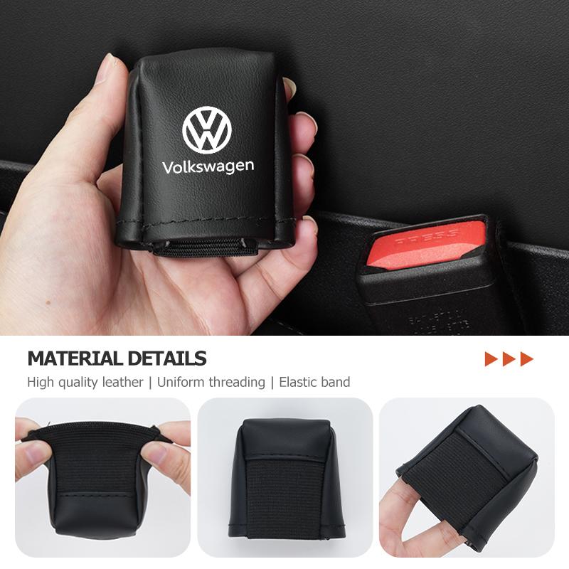 For Volkswagen VW Universal Car Front Seat Belt Buckle Protect Cover Anti Scratch Passat Golf 4 5 6 Tiguan Polo Scirocco Jetta QR9