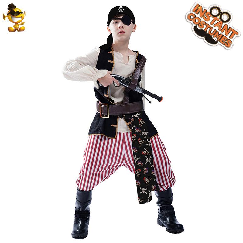 Halloween party costumes cosplay costumes masquerade stage costumes children's little boy pirate costumes