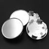 4PCS Modified 53MM Fit 50mm Flat Logo Car Wheel Center Cap Rim Hub Dustproof XCSDRF45 Cover Silver Black ABS Plastic