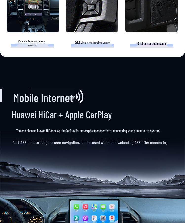 Ford Raptor F150 Android Смарт-Навигация Сенсорный Экран с CarPlay