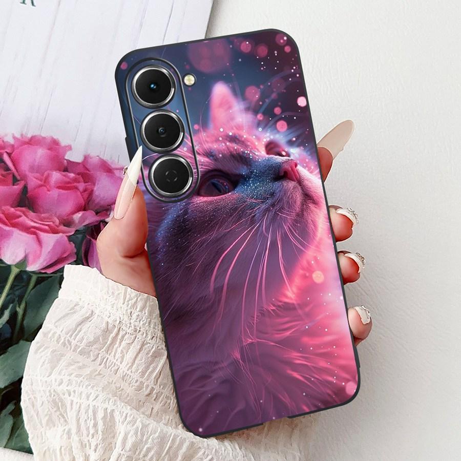 Чехол для Tecno Spark 40 Pro Plus Мультяшный Рисованный Ударопрочный Мягкий Силикон ТПУ Задняя Крышка для Tecno Spark40Pro 40Pro+ Funda