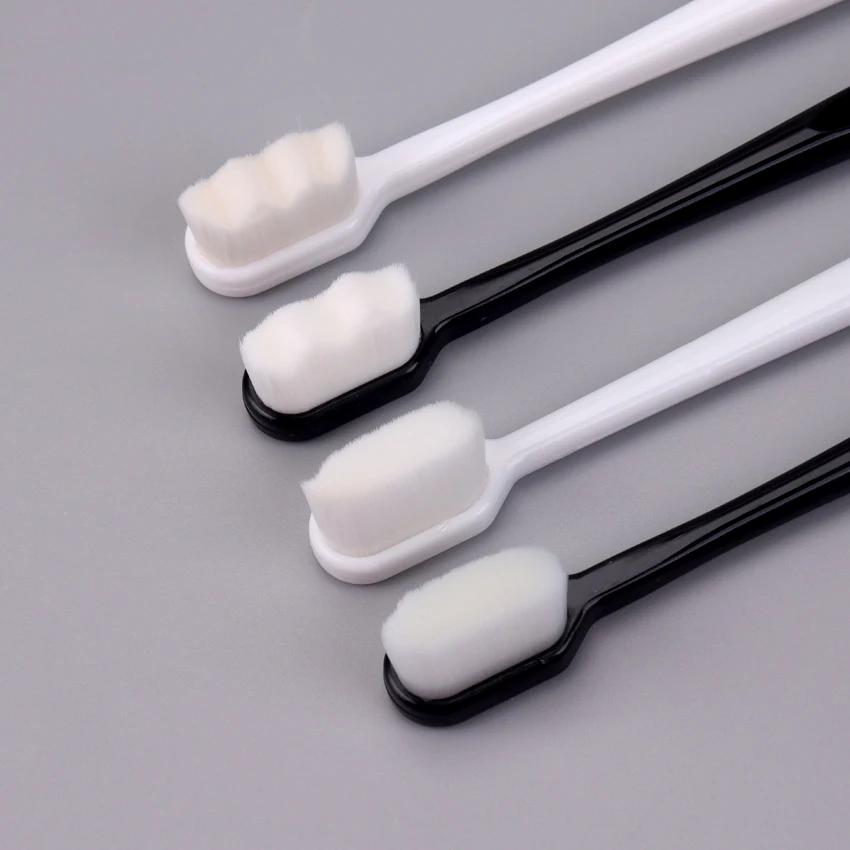 5 шт., нано-зубная щетка с мягкой щетиной, глубокая чистка, ультратонкая зубная щетка, портативная дорожная стоматологическая щетка для ухода за полостью рта, ручная зубная щетка