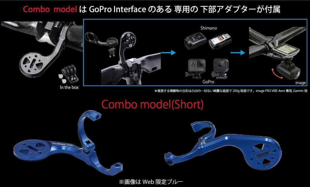 Lezyne Combo Mount, Cantilever Type (Standard Width), 31.8mm (Black) [LEZ-AERO+GP]