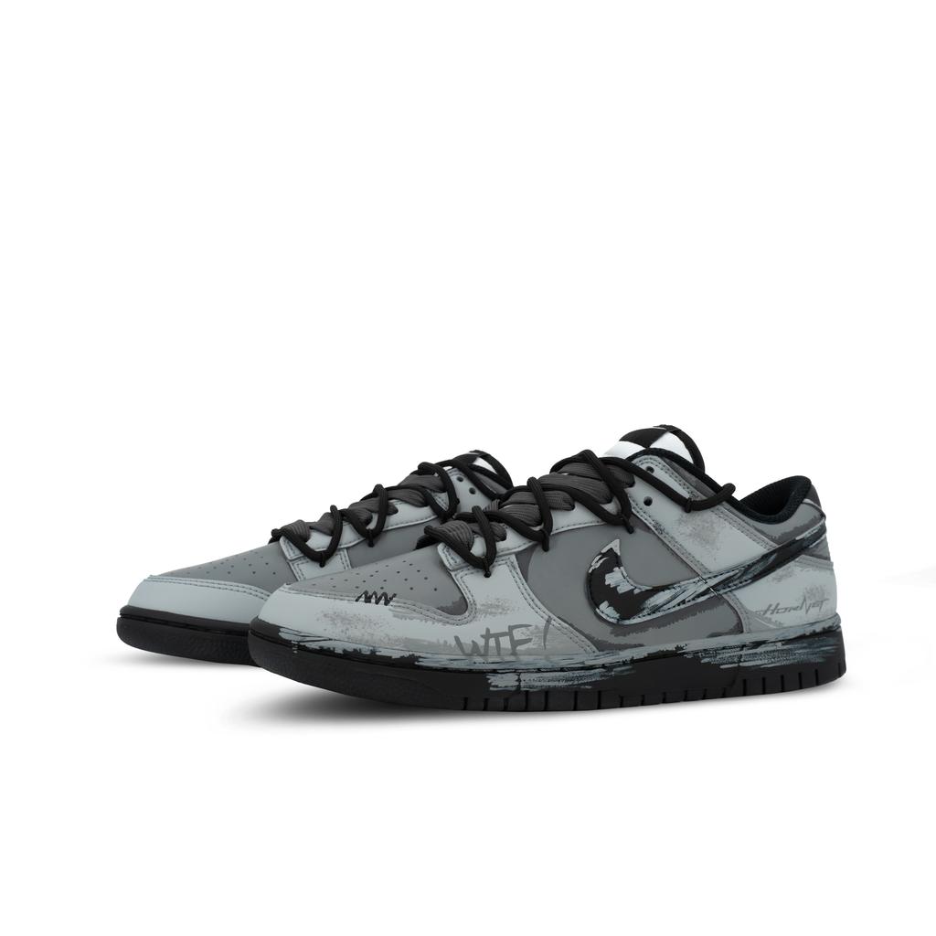 Nike Dunk Gorilla Jiedian XJDD Storm Domain Low top Skateboard Shoes Unisex Black Gray HF5441-100(team1369-)