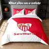 Дизайн Sevilla FC Постельное белье Комплект 1 пододеяльник + 2 наволочки Мягкое дышащее Домашнее постельное белье