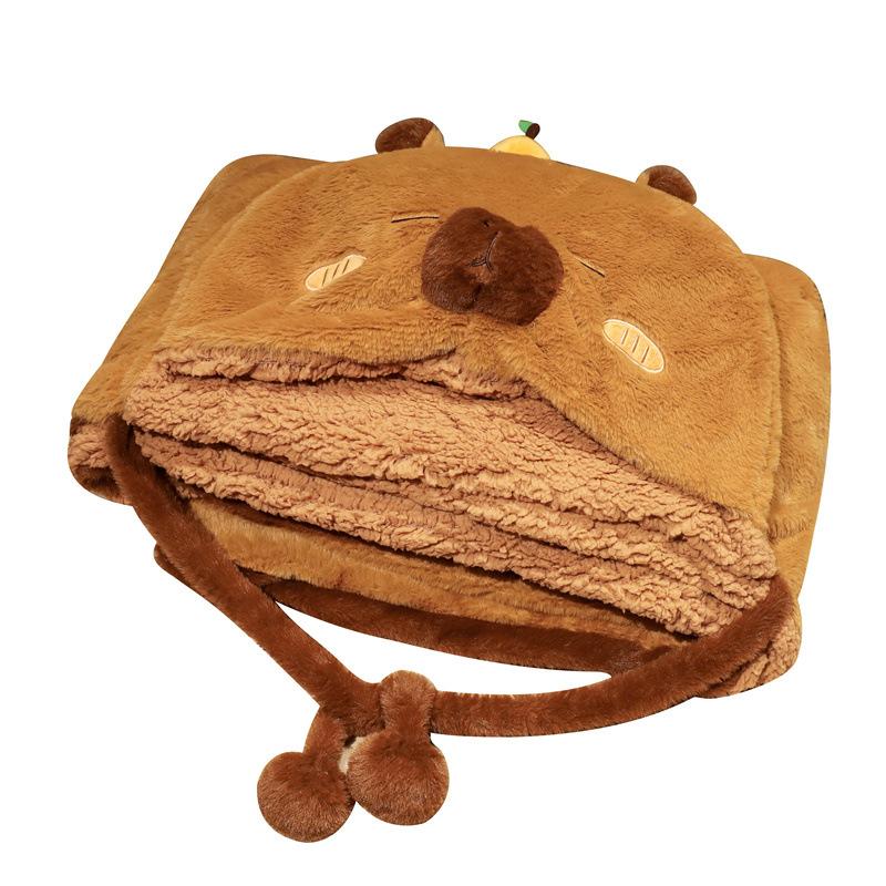 Капибара Черная кошка носимое толстовочное одеяло Гомер с капюшоном шаль плюшевая ультрамягкая оперная накидка одеяло для дивана-кровати костюмы для косплея