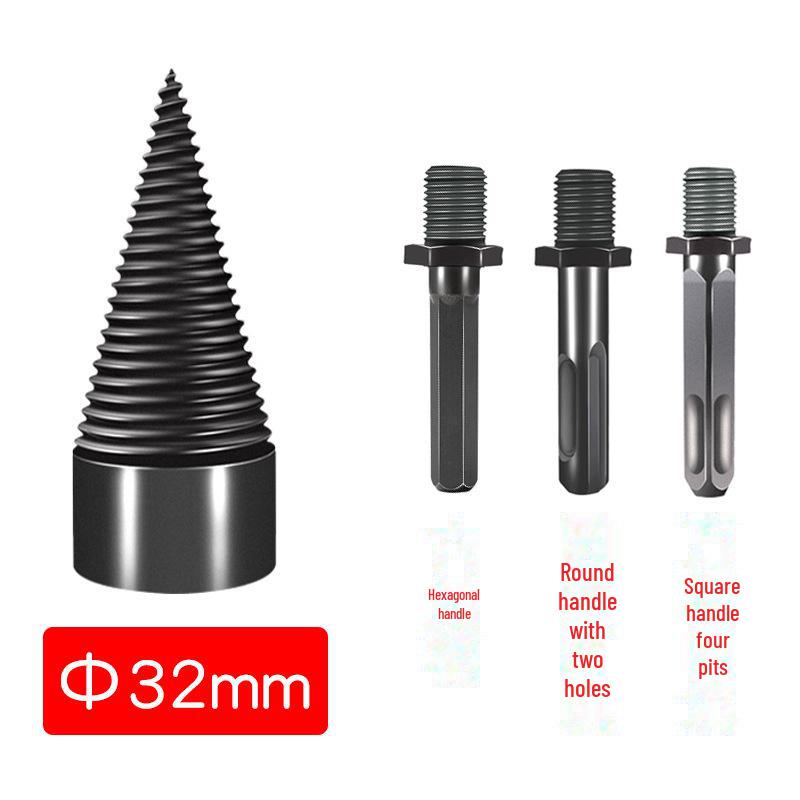 Конусное сверло для колки дров для бытовых электрических дрелей