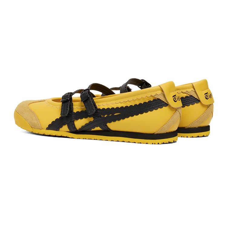 ONITSUKA TIGER MEXICO 66 Туфли на плоской подошве Mary Jane Женские Желтые Черные 1182A678-750