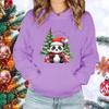 New Women Men Hoodies Christmas Panda Printed Tops Casual Harajuku Sweatshirts Loose Pullover
