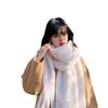 Unisex Mohair Scarf: Solid Color, Warm Winter Shawl