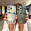 Чехол для телефона с рисунком в стиле аниме, пара, линейный рисунок, для iPhone 17 16 15 14 13 12 11 16E Серии Pro Max Plus, двухслойная защита