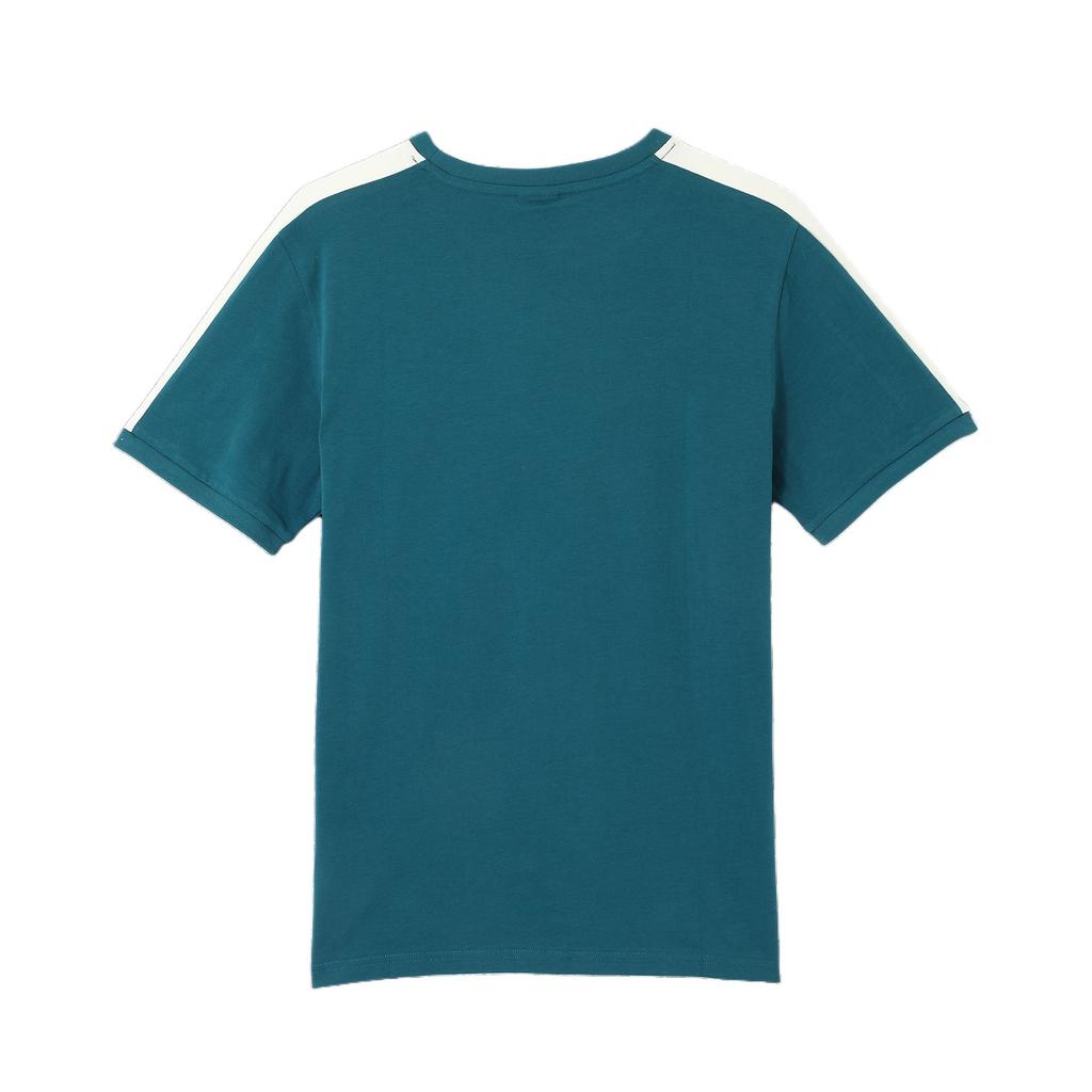 Puma T7 Iconic Color Block Comfortable Versatile Crew Neck Short Sleeve T-Shirt Men Tops Cool-Light-Green 629176-22