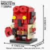 MOOXI Серия Фильмы MOC Набор Кирпичиков Фигурка BrickHeadzed Модель DIY Строительные Блоки Монтессори Детские Обучающие Игрушки Для Детей Подарок