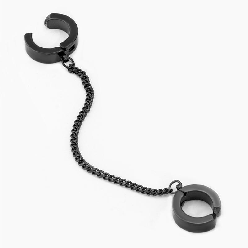 Stainless Steel Clip-on Fake Earrings Non-piercing Earcuff Ear Clip Earrings Without Piercing Punk Personality Jewelry