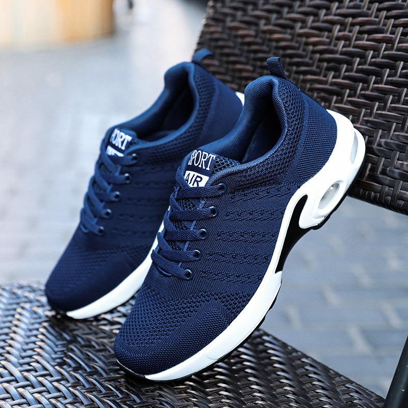 Мужские повседневные кроссовки Breath Lightweight Sneakers Outdoor Mesh Black Running Shoes Jogging Tenis Walking Zapatillas De Deporte