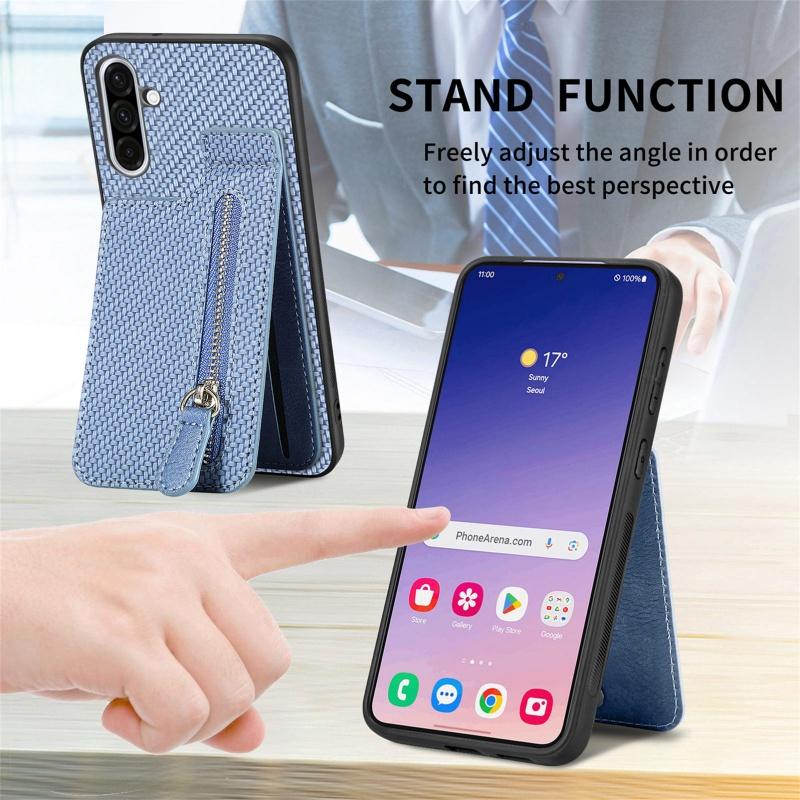 Zipper Wallet Card Case For Samsung Galaxy A56 A55 A54 A53 A52 A52S A36 A35 A34 A33 A16 A15 A13 A26 A25 A23 A73 A71 Magnet Cover