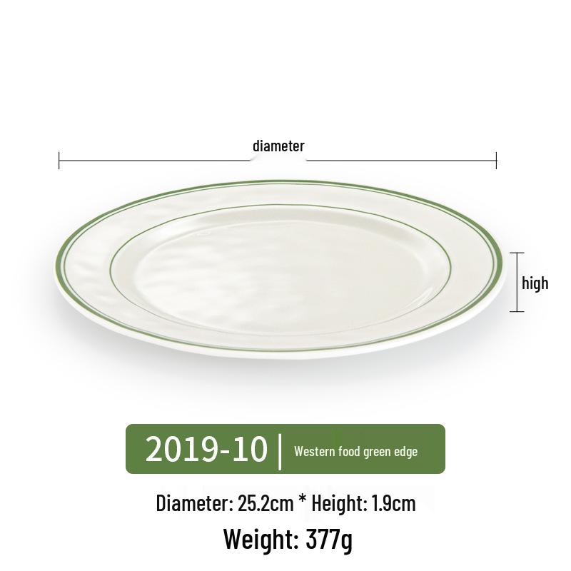 Круглая melamine тарелка Kaibaiya под фарфор - Пластиковая плоская тарелка для гостиничной посуды и сервировки фуршета