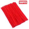 100/10Pcs DIY Plush Chenille Sticks Stem Pipe Cleaners Bending Plush Craft Wired Sticks Kids Educational DIY Decoration Supplies
