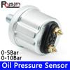 HD 1Pc Mechanical Oil Pressure Sensors NPT1/8 M10X1 Sensor Thread For 0-5 Bar 0-10 Bar 52mm Oil Pressure Gauge Sensors 9-32V