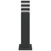 Path Lights with Socket 3 pcs Black 50 cm Aluminum