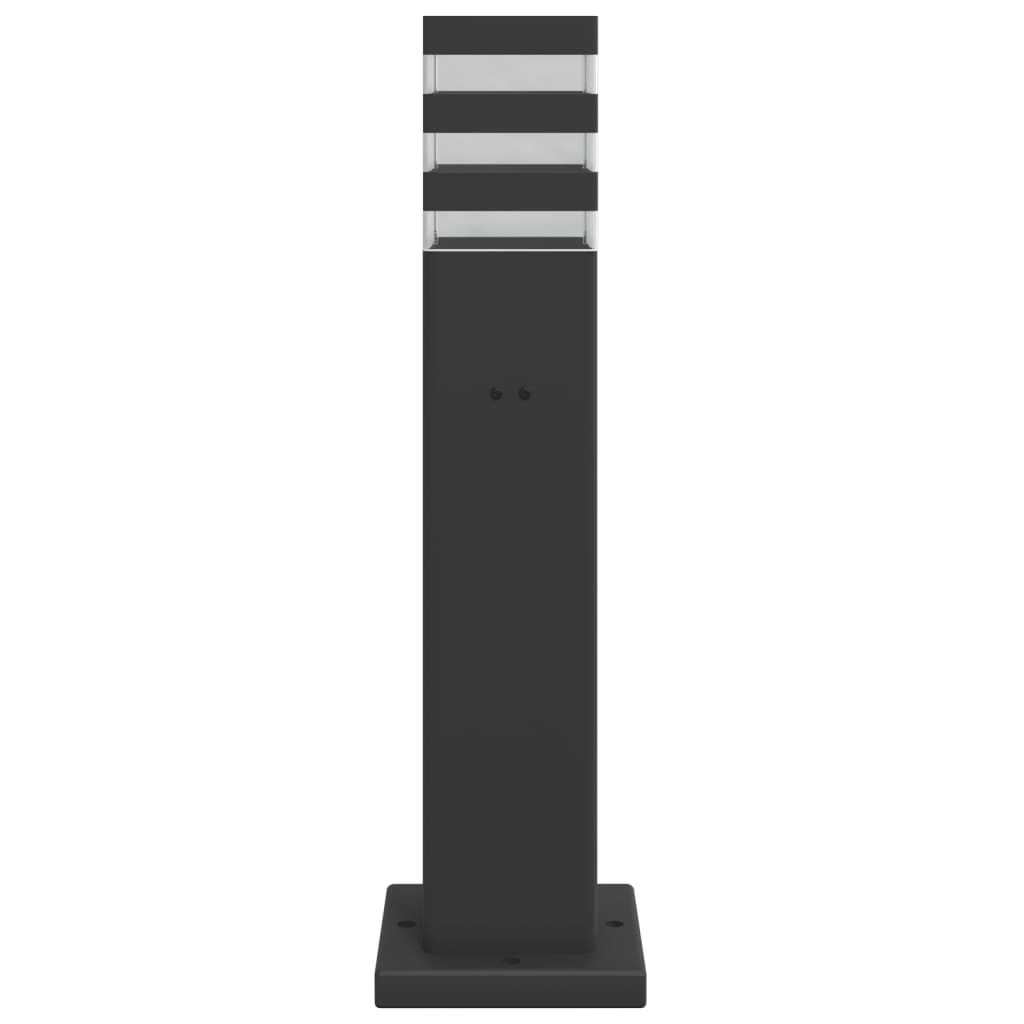 Path Lights with Socket 3 pcs Black 50 cm Aluminum