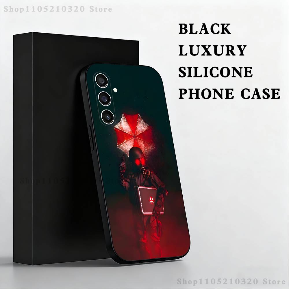Игровой чехол для телефона R-Resident E-Evil для Samsung S25, S24, S21, S22, S23, S30, Ultra, S20, Plus, Fe, Lite, Note, 10 Черный Мягкий