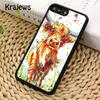 Krajews Animal cattle cow watercolor painting Phone Case For iPhone 17 Air 16 15 14 plus 11 12 13 pro max coque