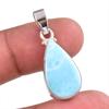 Подвеска из чистого серебра 925 пробы Natural Republic Larimar с драгоценным камнем 1,25 дюйма W0A10