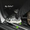 Для Zeekr X 2026 2027 Защитная накладка на порог двери из углеродного волокна Автомобильная накладка на порог двери Защита от грязи Аксессуары для отделки интерьера