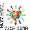 Autism Theme Embroidery Cloth Sticker Palm Computer Embroidery Label Cartoon Butterfly Love Patch Sticker Ironing