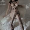 Gun misfire sexy one-piece stockings sex net clothes full body fun fishing net socks open file crit attack socks women