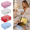 Metal Construction Password Lock Storage Box Combination Lock Key Safe Box  Gift Packaging