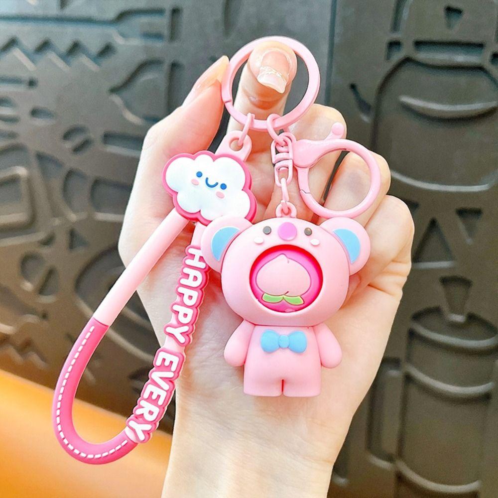 Брелок-подвеска в виде банана с меняющимся лицом в виде коалы, щенка, вращающейся груши, мультяшный рюкзак, декор