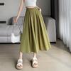Женские летние тонкие брюки в старинном стиле Юбка из ледяного шелка Широкие брюки Юбка-девятка Брюки Два в одном Свободные тонкие брюки для отдыха