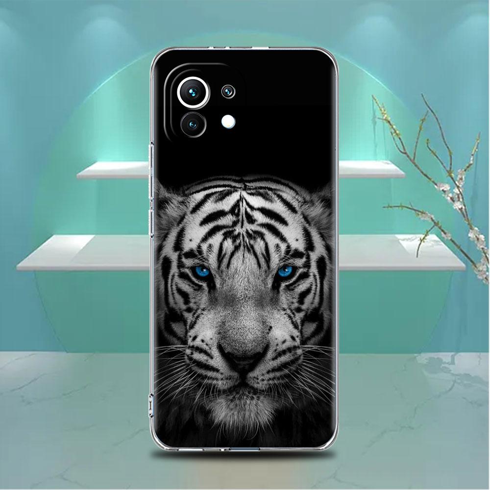 Волк Собака Кошка Птица Лев Тигр Животное Прозрачный чехол для Xiaomi Mi Poco X3 NFC M3 Pro F3 F1 11 Lite 12 Note 10 11T 9T Чехол для телефона