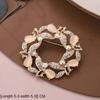 Anti-glare Alloy Pin Butterfly Rhinestone Brooch High-end Flower Brooch  Women
