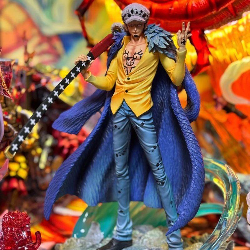 27cm One Piece Trafalgar D. Water Law Anime Model Ornament Action Figures Trendy Toy Desktop Decoration Collection Static Statue