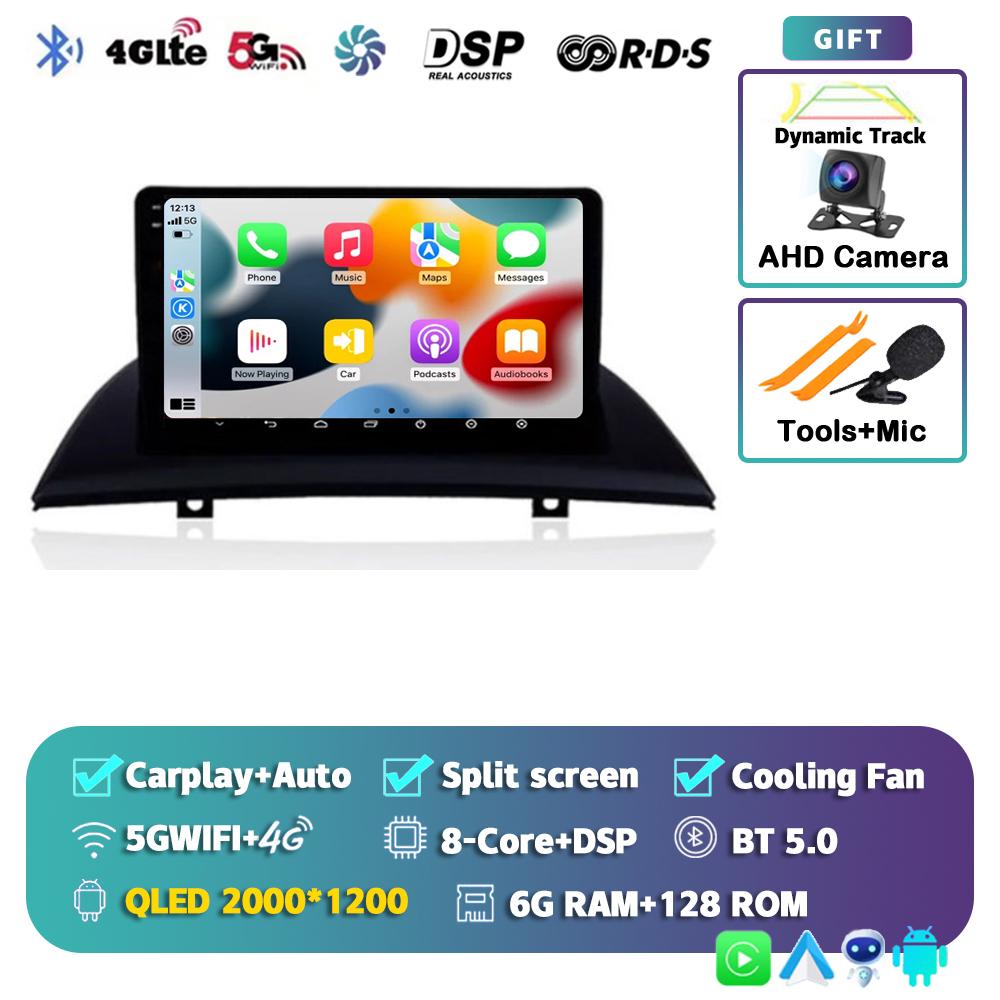 Android 14 Carplay Auto WIFI+4G автомобильное радио для BMW X3 E83 2004 - 2012 Мультимедиа GPS Видеоплеер Стерео 2din DSP Головное устройство Аудио