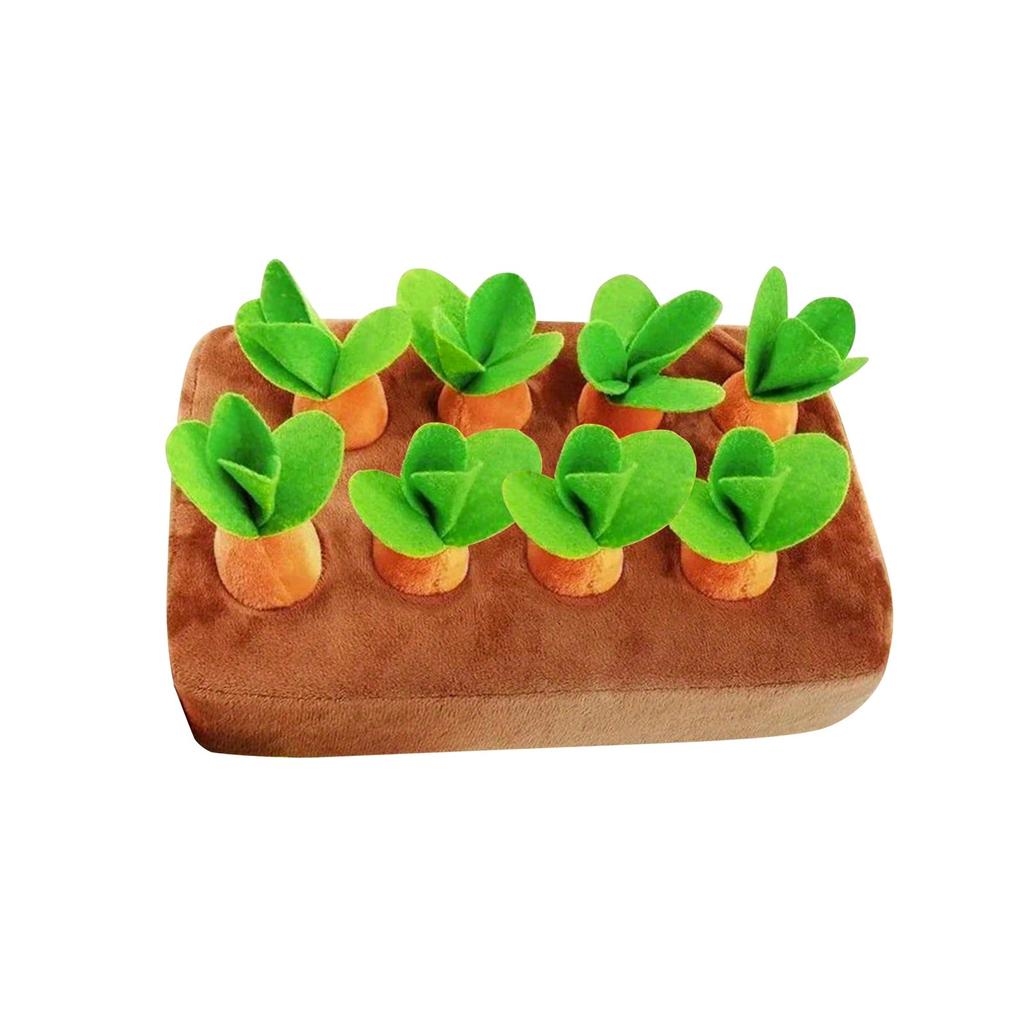 Плюшевые игрушки для жевания домашних животных, интерактивная игрушка-головоломка для тренировки IQ собаки, развивающие игрушки для домашних животных, игрушки для вытягивания моркови