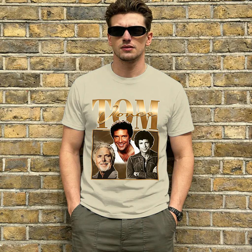Tom Jones Cotton T Shirt For Unisex Summer Streetwear T Shirts Oneck Hipster Tee Shirt Oversized Pattern Clothing