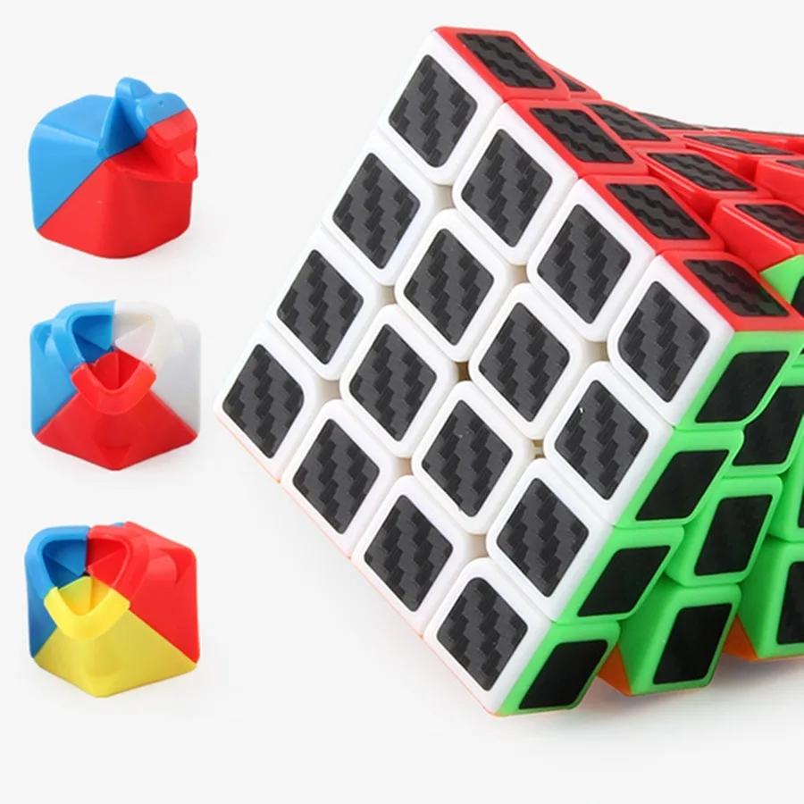 Кубик Рубика Meilong из Углеродного Волокна 2x2x2 3x3x3 4x4x4 Пирамидка Скьюб SQ1 Мегаминкс Головоломка Для Новичков и Профессионалов