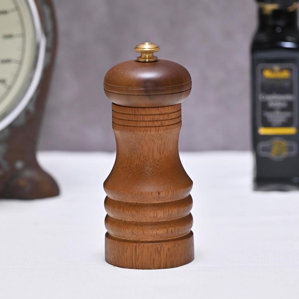 Swanson Shoji Pepper Mill, BR, Wooden, Acacia, Approx. 5cm Wide X 5cm Deep X 13cm High, PM-203