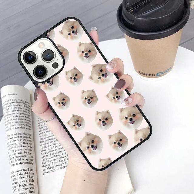 Мультяшная собака Померанский шпиц Чехол для телефона Для iPhone 17 Air 16 15 14 Plus Для apple 16 11 12 13 Pro Max coque