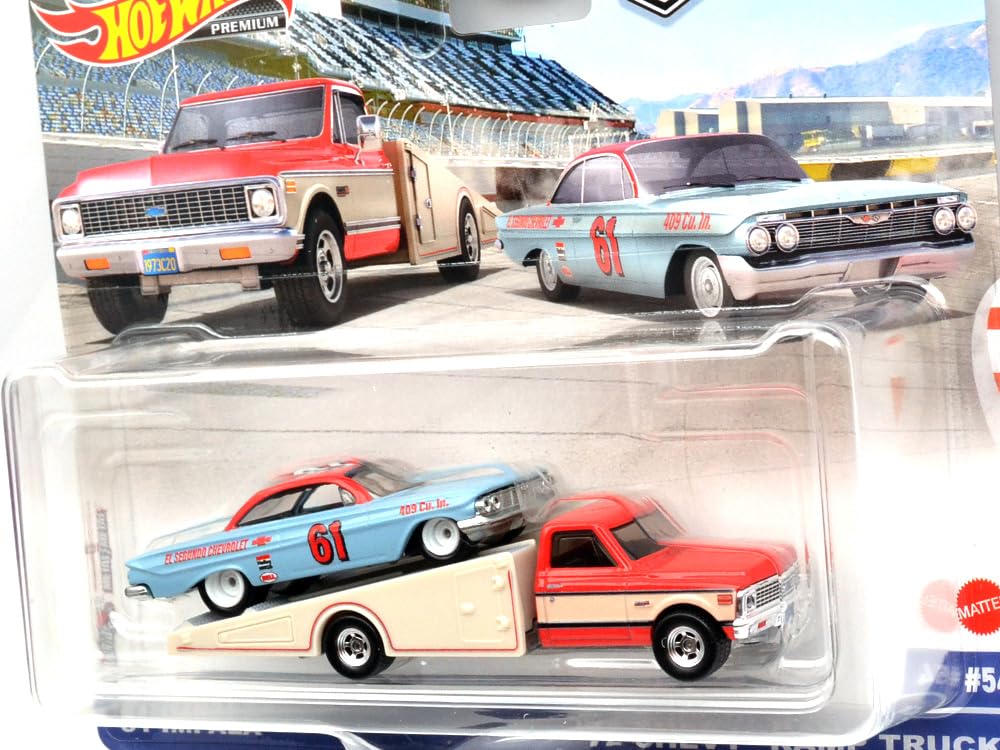 Mattel Hot Wheels Scale Team Transport U Case Impala Chevy Lamp 164 "Грузовик '61 и '72" [Товар]