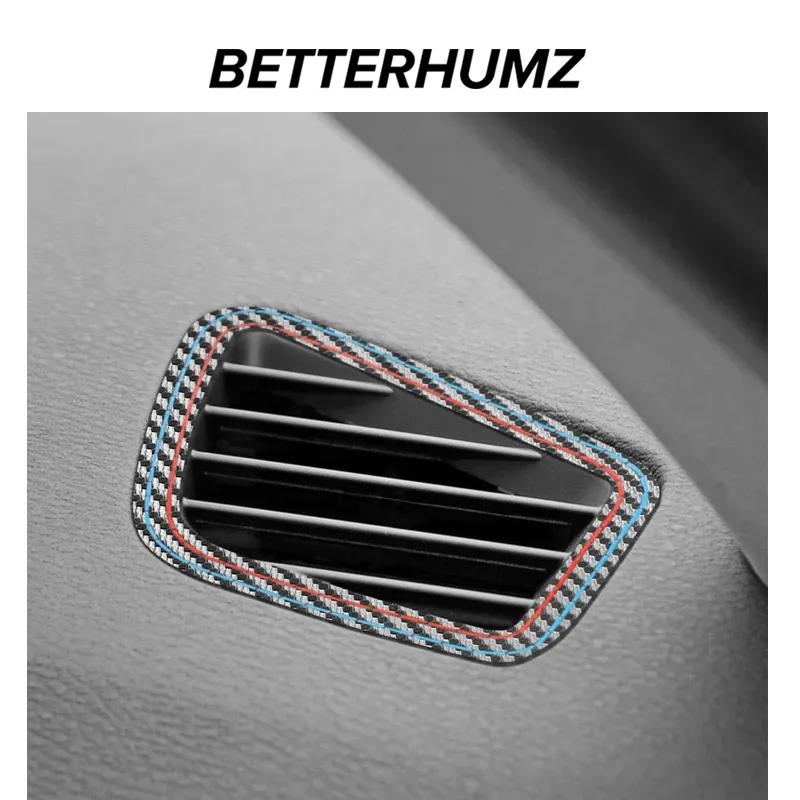 Betterhumz for BMW X3 F25 X4 F26 Car Interior Dashboard trument Air Vent Outlet Trim Sticker Made of Alcantara Accessories