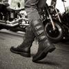 Men'S High Top Boots Trend Boots Men'S Inner Heightening High Motorcycle Boots British Large Size Fashion Boots M593