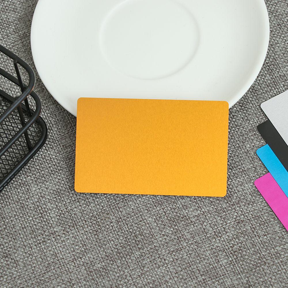 50 Pcs/Set Portable Laser Engraving Business Visit Business Card Name Cards Blank Metal Carte