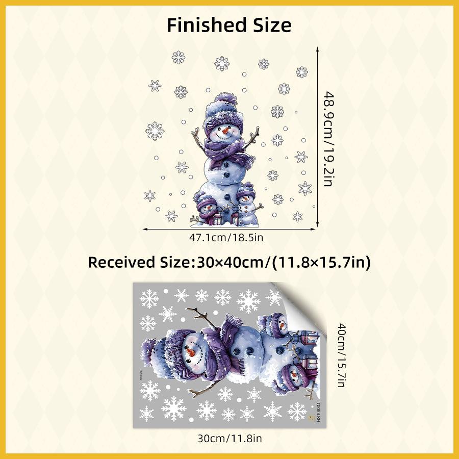 Рождественский Теплый Зимний Привет Снеговик Венок Наклейки Рождество Новый Год Дом Дверь Стена Окно Украшение Наклейки KTY